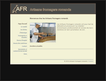 Tablet Screenshot of fromagersromands.ch